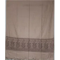 Kashmiri queen Cashmere, Wool Self Design, Solid Women, Men Shawl-picture-29
