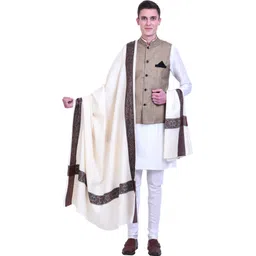 Kashmiri queen Wool Embroidered Men Shawl-picture-33