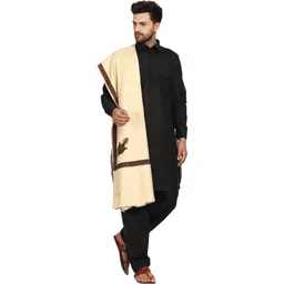 Kashmiri queen Wool Embroidered Men Shawl-picture-30