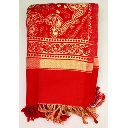 Kashmiri queen Wool Self Design Men, Women Shawl-picture-22