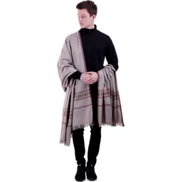 Kashmiri queen Wool Self Design Men, Women Shawl-picture-23