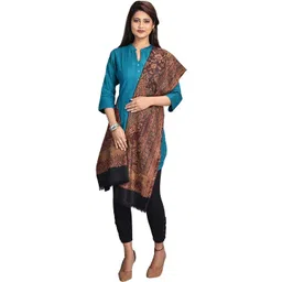 Kashmiri queen Wool Woven Women, Men Shawl image 5