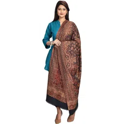 Kashmiri queen Wool Woven Women, Men Shawl image 4