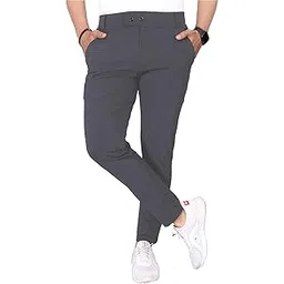 kashvi Stylish Slim Fit Men's Wear Stretchable Formal Trousers -Men_MT_Grey_XL-picture-11