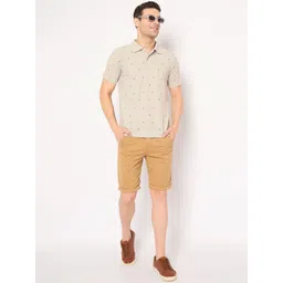 KASMA Men Printed Polo Collar T-shirt image 4