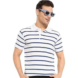 kasma Men's Cotton Blend Polo Tshirt Has a Short Sleeve & Straight Hem-108KS-picture-25