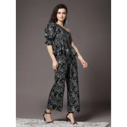 KASSUALLY Black & White Printed Jumpsuit-picture-23