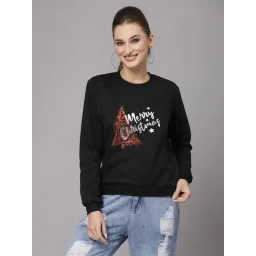 KASSUALLY Black Cotton Graphic Print Sweatshirt-picture-29