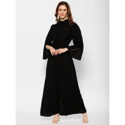 KASSUALLY Black Relaxed Fit Maxi Dress-picture-18