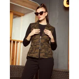 KASSUALLY Green Camo Print Blazer-picture-41