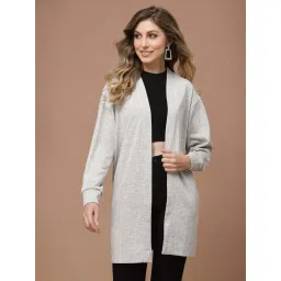 KASSUALLY Grey Printed Shrug image 1