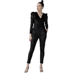 kassually jumpsuits for women stylish western PUFF FULL SLEEVES JUMPSUIT-picture-26