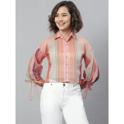 KASSUALLY Multicolor Striped Shirt-picture-44