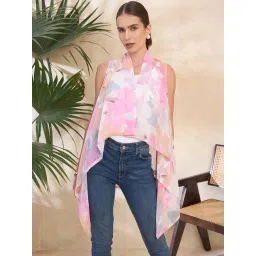 KASSUALLY Pink Floral Print Shrug-picture-36