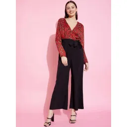 KASSUALLY Red & Black Printed Jumpsuit-picture-24