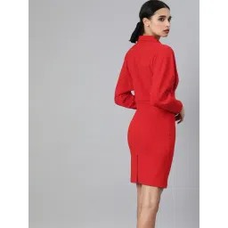 KASSUALLY Red Regular Fit A Line Dress image 2