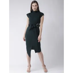 KASSUALLY Teal Relaxed Fit Bodycon Dress-picture-12