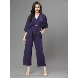 KASSUALLY V-Neck Basic Jumpsuit-picture-20