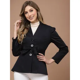 KASSUALLY Women Single-Breasted Blazers With Belt-picture-14