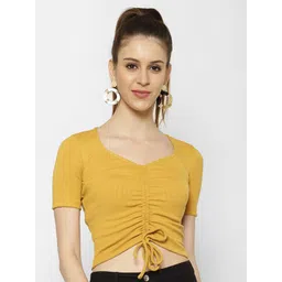 KASSUALLY Women Solid Cotton Crop Top-picture-15
