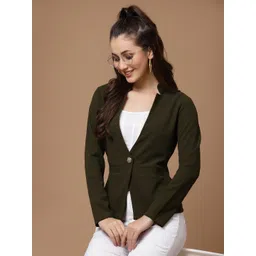 kassually Women Solid Single Breasted Casual Blazer-picture-16