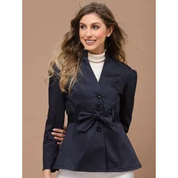 kassually Women Solid Single Breasted Casual Blazer-picture-15