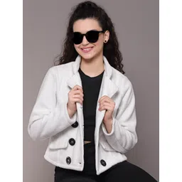KASSUALLY Women White Tailored Jacket-picture-18