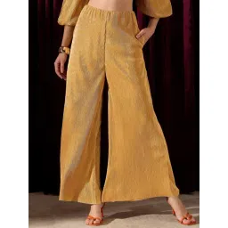 KASSUALLY Yellow Pleated Trousers-picture-34