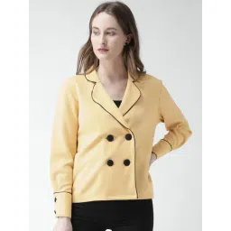 KASSUALLY Yellow Relaxed Fit Jacket-picture-48