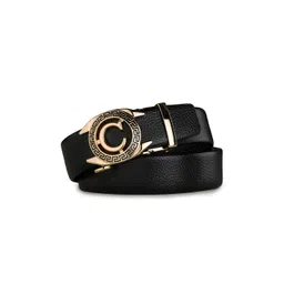 Kastner Men Black & Gold-Toned Textured Belt-picture-14