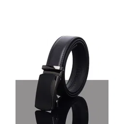 Kastner Men Black Solid Belt With Automatic Buckle-picture-27