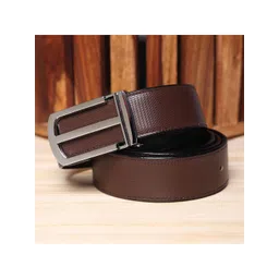 Kastner Men Brown Textured Reversible Belt-picture-40