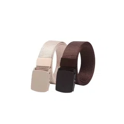 Kastner Men Set Of 2 Canvas Textured Wide Belt-picture-37