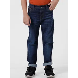 KATE & OSCAR Boys Comfort Fit Low Distress Light Fade Casual Regular Cotton Jeans-picture-39