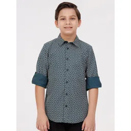 KATE & OSCAR Boys Floral Opaque Printed Casual Shirt-picture-16