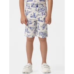 KATE & OSCAR Boys Floral Printed Cotton Shorts-picture-29