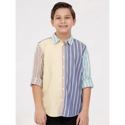 KATE & OSCAR Boys Opaque Striped Casual Shirt-picture-19
