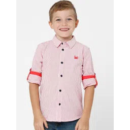 KATE & OSCAR Boys Standard Striped Cotton Casual Shirt-picture-28