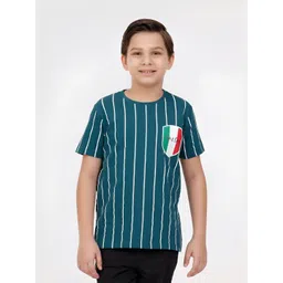 KATE & OSCAR Boys Striped Printed Round Neck Cotton T-shirt-picture-12