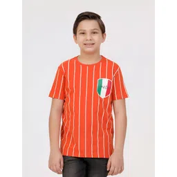 KATE & OSCAR Boys Striped Printed Round Neck Cotton T-shirt-picture-18