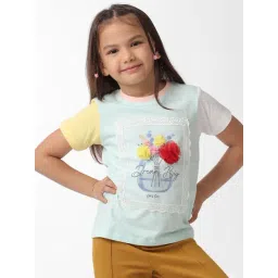 Kate & Oscar Girls Blue Applique T-Shirt-picture-11