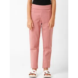 KATE & OSCAR Girls Pink Solid Trousers-picture-17