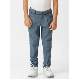 Kate & Oscar Kids Blue Solid Trousers-picture-11