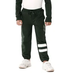 Kate & Oscar Kids Green & White Cotton Striped Trackpants-picture-26