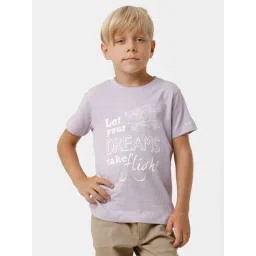 Kate & Oscar Kids Lilac Cotton Printed T-Shirt-picture-19