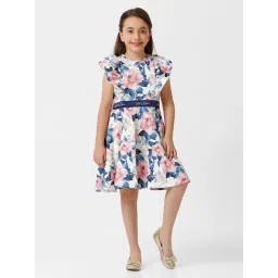 Kate & Oscar Kids Multicolor Floral Print Dress-picture-40