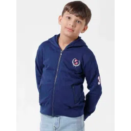 Kate & Oscar Kids Navy Cotton Printed Full Sleeves Sweatshirt-picture-27