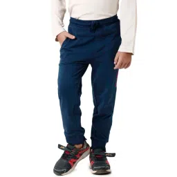 Kate & Oscar Kids Navy Cotton Regular Fit Trackpants-picture-22