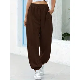 kateclo Women Solid Brown Track Pants-picture-21