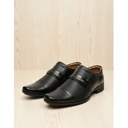 katenia Black Office Wear & Party Wear Semi Formal shoes Slip On Slip On For Men-picture-13